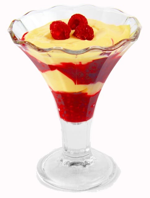 Coupe gourmande aux 2 fromages et aux fruits