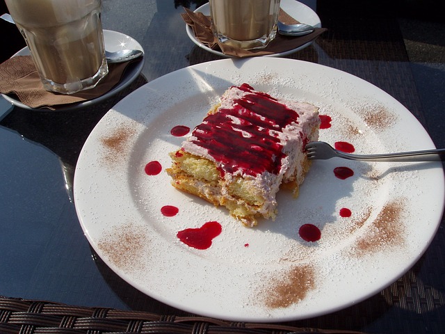 Gâteau au fromage blanc et aux framboises